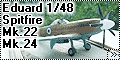 Eduard 1/48 Spitfire Mk.22/Mk.24- Обзор содеянного