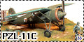 Диорама Mirage Hobby 1/48 PZL-11C - Сентябрьский блицкриг