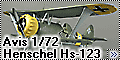 Avis 1/72 Henschel Hs-123B-1 4./SchG2.