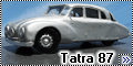 Самодел 1/24 Tatra 77 & Tatra 87 - Парный прогон1